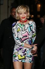 RITA ORA Leaves Chinawhites Club in London