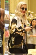 RITA ORA Out Shopping in Beverly Hills