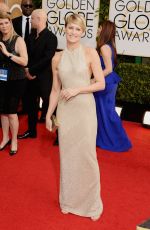 ROBIN WRIGHT at 71st Annual Golden Globe Awards