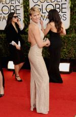 ROBIN WRIGHT at 71st Annual Golden Globe Awards