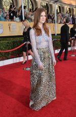 ROSE LESLIE at 2014 SAG Awards in Los Angeles