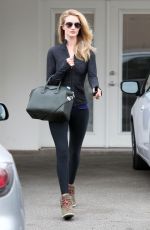 ROSIE HUNTINGTON-WHITELEY Leaves a Gym in Los Angeles