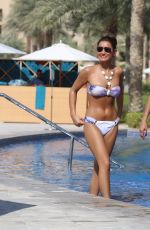 SAM and BILLIE FAIERS in Bikinis at a Pool in Dubai