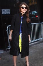 SARAH HYLAND Arrives at Good Morning America Studio in New York