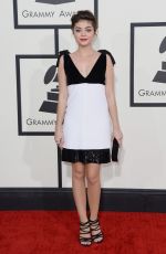 SARAH HYLAND at 2014 Grammy Awards in Los Angeles