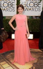 Sarah Hyland in Georges Hobieka Couture, Rupert Sanderson and Lorraine Schwartz