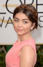 SARAH HYLAND at 71st Annual Golden Globe Awards