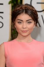 SARAH HYLAND at 71st Annual Golden Globe Awards