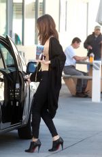 SELENA GOMEZ at a Gas Station