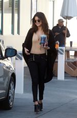 SELENA GOMEZ at a Gas Station