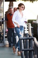 SELENA GOMEZ in Ripped Jeans Out in Los Angeles