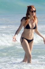 SIENNA MILLER in Bikini at a Beach in Mexico