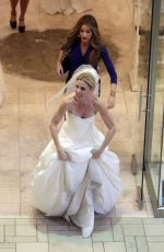 SOFIA VERGARA and JULIE BOWEN on the Set of Modern Family