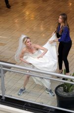 SOFIA VERGARA and JULIE BOWEN on the Set of Modern Family