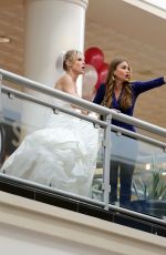 SOFIA VERGARA and JULIE BOWEN on the Set of Modern Family