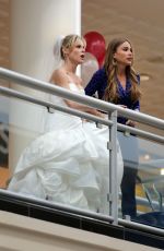 SOFIA VERGARA and JULIE BOWEN on the Set of Modern Family