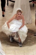 SOFIA VERGARA and JULIE BOWEN on the Set of Modern Family