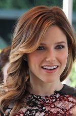 SOPHIA BUSH on the Set of Extra in Universal City