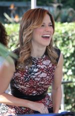 SOPHIA BUSH on the Set of Extra in Universal City