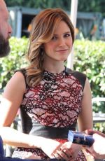 SOPHIA BUSH on the Set of Extra in Universal City