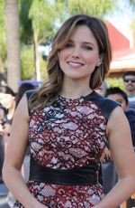 SOPHIA BUSH on the Set of Extra in Universal City