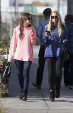STEPHANIE PRATT and LUCY WATSON Out and About in Santa Monica