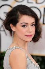 TATIANA MASLANY at 71st Annual Golden Globe Awards