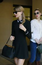 TAYLOR SWIFT in Short Dress Out in Beverly Hills