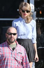 TAYLOR SWIFT in Short Skirt Out in Culver City