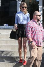 TAYLOR SWIFT in Short Skirt Out in Culver City