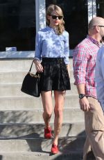 TAYLOR SWIFT in Short Skirt Out in Culver City