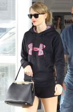 TAYLOR SWIFT in Tight Shorts Leaves a Gym in Beverly Hills