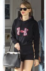 TAYLOR SWIFT in Tight Shorts Leaves a Gym in Beverly Hills
