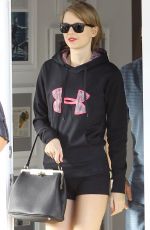 TAYLOR SWIFT in Tight Shorts Leaves a Gym in Beverly Hills