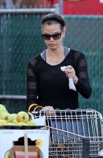 TERI HATCHER in Tights Shopping at Whole Foods in Studio City