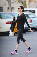 TERI HATCHER in Tights Shopping at Whole Foods in Studio City