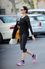 TERI HATCHER in Tights Shopping at Whole Foods in Studio City