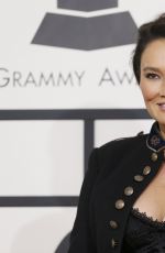 TIA CARRERE at 2014 Grammy Awards in Los Angeles