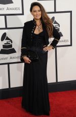 TIA CARRERE at 2014 Grammy Awards in Los Angeles