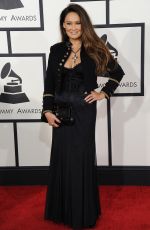 TIA CARRERE at 2014 Grammy Awards in Los Angeles