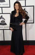 TIA CARRERE at 2014 Grammy Awards in Los Angeles