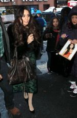 VANESSA HUDGENS Arrives at The Today Show in New York
