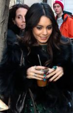 VANESSA HUDGENS Arrives at The Today Show in New York