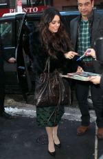 VANESSA HUDGENS Arrives at The Today Show in New York