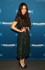 VANESSA HUDGENS at SiriusXM Radio in New York