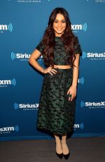 VANESSA HUDGENS at SiriusXM Radio in New York