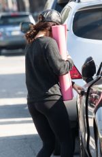 VANESSA HUDGENS Heading to Yoga Class in Los Angeles