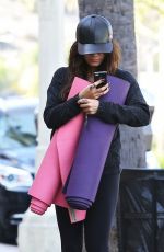 VANESSA HUDGENS Heading to Yoga Class in Los Angeles