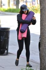 VANESSA HUDGENS Heading to Yoga Class in Los Angeles