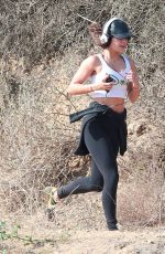 VANESSA HUDGENS Hiking at Runyon Canyon in Los Angeles